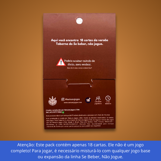 PACK COMPLEMENTAR TABERNA (18 cartas) | Se Beber, Não Jogue