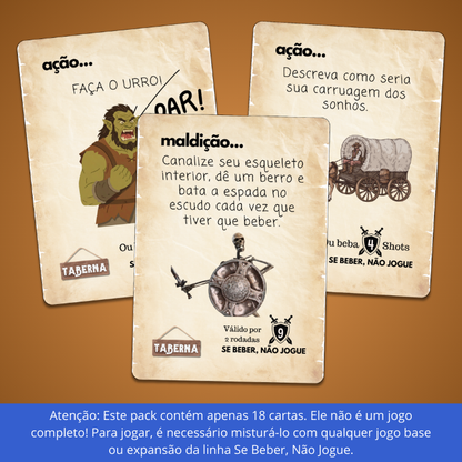 PACK COMPLEMENTAR TABERNA (18 cartas) | Se Beber, Não Jogue
