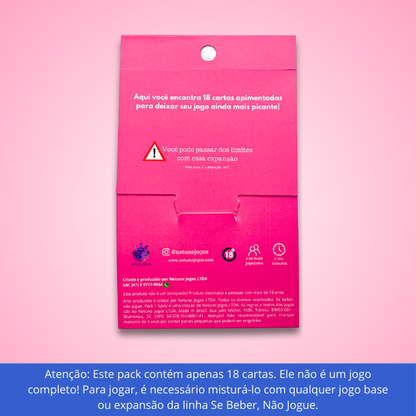 PACK COMPLEMENTAR SPICY (18 cartas) | Se Beber, Não Jogue