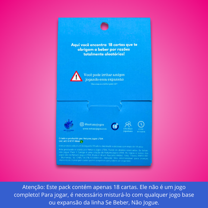 PACK COMPLEMENTAR CASTIGO (18 cartas) | Se Beber, Não Jogue